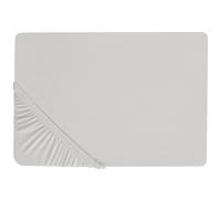 Fitted Sheet JANBU Cotton 140 x 200 cm Light Grey