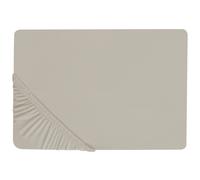 Fitted Sheet JANBU Cotton 140 x 200 cm Taupe