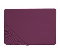 Fitted Sheet JANBU 200 x 200 cm Cotton Burgundy