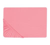 Fitted Sheet JANBU 200 x 200 cm Cotton Coral