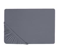 Fitted Sheet JANBU Cotton 90 x 200 cm Dark Grey