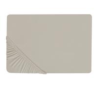 Fitted Sheet JANBU Cotton 90 x 200 cm Taupe