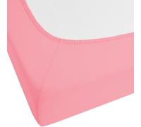 Fitted Sheet JANBU Cotton 160 x 200 cm Coral