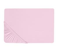 Fitted Sheet JANBU Cotton 180 x 200 cm Pastel Pink