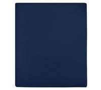 Fitted Sheet Jersey 100% Cotton Navy Blue 140x200 cm Soft Breathable Extra Soft