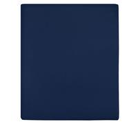 Fitted Sheet Navy Blue 90x200 cm 100% Cotton Jersey Soft Breathable Deep Pocket