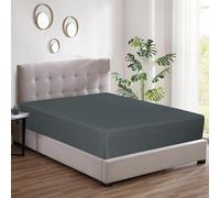 Fitted sheet single bed 1pc - Soft Poly Cotton Single Bed Sheets for Single Beds 90x190cm with Deep Pockets fitting of Mattress upto 30cm - Elasticated Edge Fitted Sheets Durable & Wrinkle-Resistant