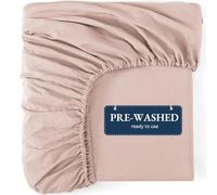 Fitted Sheet Small Double / 4ft, Sepia Rose - Pre-Washed Deep Pocket 14 inch (35 cm) - Soft Brushed Microfibre Fabric - Shrinkage and Fade Resistant - Bottom Sheet