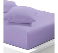 Fitted Sheet - Soft Wrinkle Free - Fits Mattress Perfectly - Deep Pocket Sheets - Small Double/Double/Single/King/Pillowpair (Lilac, King)