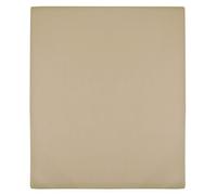 Fitted Sheet Taupe 100 Cotton Jersey 140x200 cm Soft Breathable Extra-Stretch