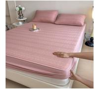 Fitted Sheets, Egyptian Cotton Fitted Sheet, Breathable Non Iron Percale Sheets, Reactive Printing and Dyeing, Warm Soft, for King/Double/Single Beds,Red Bean Paste,90x200cm