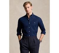 Fitted Shirt in Stretch Poplin Dark Blue