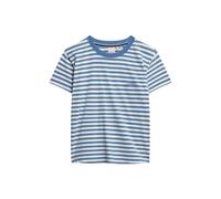Fitted striped women's T-shirt Superdry Essential Logo Bleu L