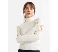 Fitted Super Soft Turtle Neck Ribbed Jumper Alse Studio Off White M