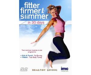 Fitter Firmer Slimmer in 30 Days - Includes 2 Workouts - Kick & Punch Fat Burner and Pilates Total Body Toning - Healthy Living Series [DVD] by Ann Crowther