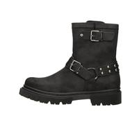 Fitters Lena Women's Ankle Boots, Plus Size Shoes, Fashionable Ankle Boots with Zip & Rivet Details in Black & Taupe/Women's Shoes in Plus Size, Lena in 42, 43, 44, 45, 46