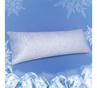 Fittia Body Cooling Pillow Cases for Hot Sleepers, 20x54 Inches, Breathable Body Cooling Pillow Covers with Hidden Zipper, Both Sides Q-Max>0.45, Ideal for Night Sweats, Blue