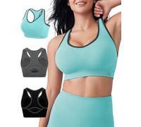 FITTIN Racerback Sports Bra for Women: High Impact Padded Top