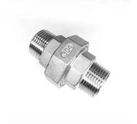 Fitting 1/4 3/8 1/2 1 1-1/4 1-1/2 2 Bspt Male Threaded Union Stainless Steel Ss304 Pipe Fitting Class 150 Silver/1/4(1/4")