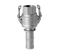 Fitting Adapter, 304 Stainless, 1/2" to 5" Female Male, Quick Disconnect Barb Connector for Hose and Brewing Equipment, A B-F Type(D and E Type,3l4)