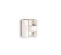 FITTING-DECO Philips Ledion Metric LED Wall Lamp White LED 2x2w 260lm 2700k IP20