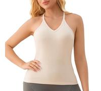 Fittinggirls Women's Tummy Control Shapewear Tank Top: Precision Sculpting Camisole Top · Seamless Compression Shaping · Comfortable & Versatile White