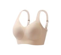 Fittingirls Plus-Size Airflow Comfort Bra Cooling Tech Full Coverage Seamless Padded Design Adjustable All-Purpose Wear Nude