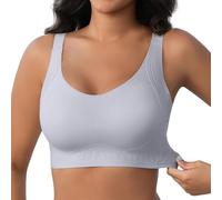 Fittingirls Wireless Full Bust Lifting Bra - Semi-Fixed Cups, Widened Non-Slip Straps, Hollow Lifting Cups, Soft Support & Shaping, Side Breast Gather, All-Day Comfort Blue