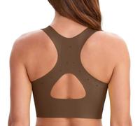 Fittingirls Women's High Impact Sports Bra | Triangular Stability, Seamless Breathable Laser-Cut Back, Non-Slip Lift Straps