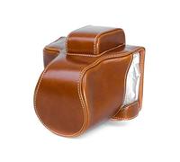 fittings4you CC1724b Camera Case Compatible with Fujifilm X-E3 Short Brown, brown