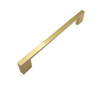 FittingsCo Pharaoh, Brushed Brass D Handle, 160mm Hole Centres, Gold Effect (160mm, Brass)