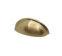 FittingsCo Pharaoh, Cup Handle, Brushed Brass, 76mm Hole Centres, Gold Effect