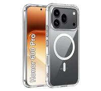 Fitudoos Honor 600 Pro Case, MagSafe Compatible, Shockproof Mobile Phone Case, Anti-Yeling, Anti-Oil and Anti-Scratch Cover - Transparent