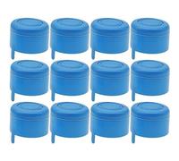 Fituenly 12pcs Non Spill Caps 3 and 5 Gallon Water Bottle Snap on Cap Replacement Non Spill Anti Water Jug Caps