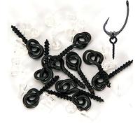 Fituenly 150pcs/50set Hook Stops and Carp Bait Screws Kit Portable Soft Hanging Lures Fishing Replacement Terminal Tackle Rigs