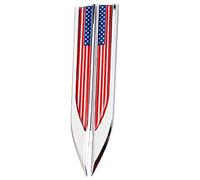 Fituenly 3d Metal American Flag Emblem Decal 1 Pair Usa Flag Badge Sticker Patriotic Bumper Stickers for Cars Truck Suv