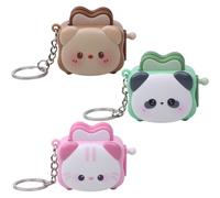 Fituenly 3pcs Miniature Toaster Keychain Lightweight Miniature Toaster Keychain Mini Cute Key Pendant for Bag Car Decoration