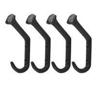 Fituenly 4 Pcs Cast Iron, Rustic Wall Mounted Farmhouse Coat Hangers, Heavy Duty Clothe Hook, Vintage Black Railroad Spike for Hanging Coats, Bags
