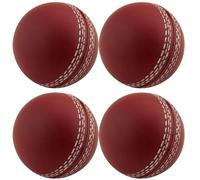 Fituenly 4 Pcs Cricket Balls for Training, Coaching, Practice & Excellent Bounce Skills Soft Cricket Ball with Hand Stitched Seam for All Age