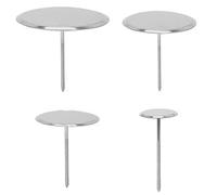 Fituenly 4pcs Stainless Steel Cake Flower Decorating Tool Cupcake Icing Cream Decorating Tool Cake Flower Nail Reusable Baking Heating Core Cake Flower Needles Lifters