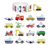 Fituenly 500 Pcs Construction Stickers, Waterproof Engineering Vehicle Stickers Roll Self-adhesive Sticker Excavator Sticker Party Favors Decals for Diy Craft Reward Incentives