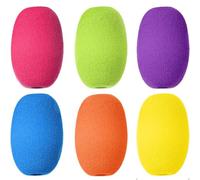 Fituenly 6 Pcs Pen Grips, Egg Pen Pencil Holder Handwriting Grips Pen Stylus Foam Grips Writing Aid Soft Cushioned Foam for Handwriting Drawing Preschool Supplies Right or Left Hand Use