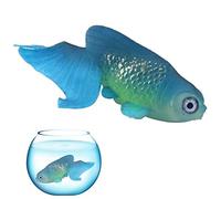 Fituenly Artificial Silicone Fish Tank Decoration, Aquarium Fake Fish High Simulation Lifelike Floating Fish Tank Ornament