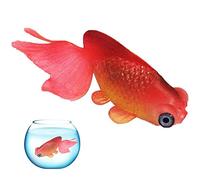 Fituenly Artificial Silicone Fish Tank Decoration, Aquarium Fake Fish High Simulation Lifelike Floating Fish Tank Ornament