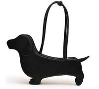 Fituenly Cartoon Dog Shaped Shoulder Bag Unique Dachshund Design Underarm Bag Pu Leather Purse Handbag