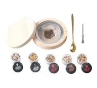 Fituenly Cocktail Smoker Kit Bourbon Whiskey Wooden Bartending Sawdust Smoker Set Bar Accessories Tools Men Gifts