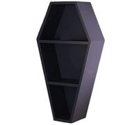 Fituenly Coffin Shelf Decoration Witch Shelf Oddities Hanging Shelf Coffin Makeup Shelf Gothic Decor Floating Shelves Wall Decor