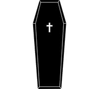 Fituenly Halloween Coffin Area Rug Bath Mat, Gothic Cross Coffin Carpet Non-slip Rug Floor Mats for Kitchen Bedroom Living Room