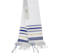 Fituenly Israel Jewish Prayer Shawl Messianic Tallit Praying Scarf with Tassels Tallit Prayer Israel Yeshua Wraps Shawl for Men Women