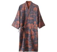 Fituenly Japanese Jacquard Robe with Pocket Kimono Dressing Gown Retro Style Pajamas for Bridal Shower Anniversary Birthday Favor